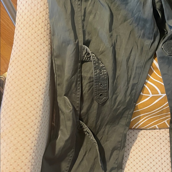 Vintage Younique Multifunctional Olive Green Utility Rayon Cargo Pants - Picture 3 of 10